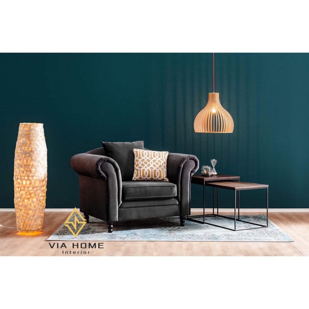 Ghế sofa đơn da nâng tầm nội thất căn phòng