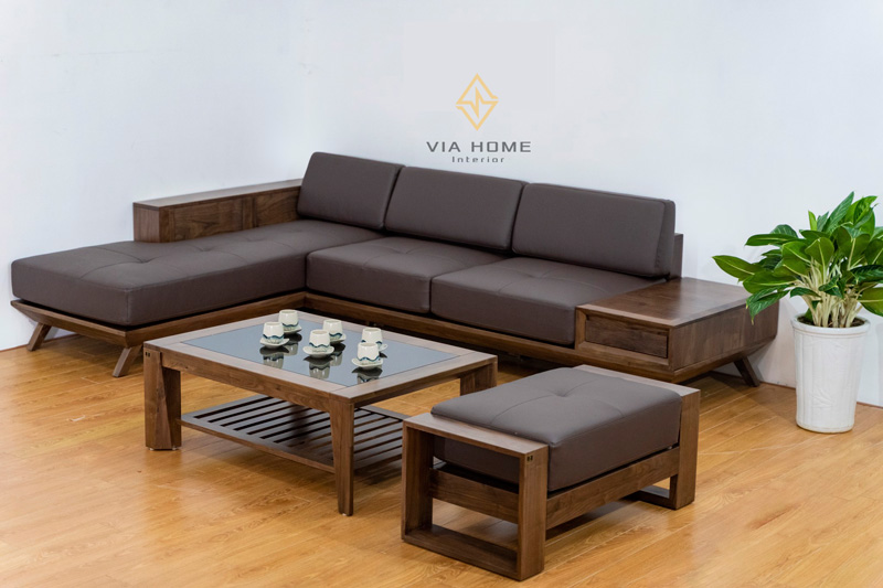 sofa góc gỗ VIA310G