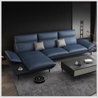 Sofa Góc Da Microfiber VM218