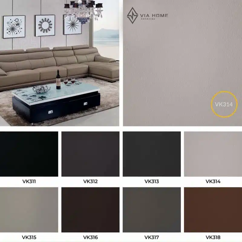 Bảng Màu Sofa Da Microfiber Phong Cách Hiện Đại