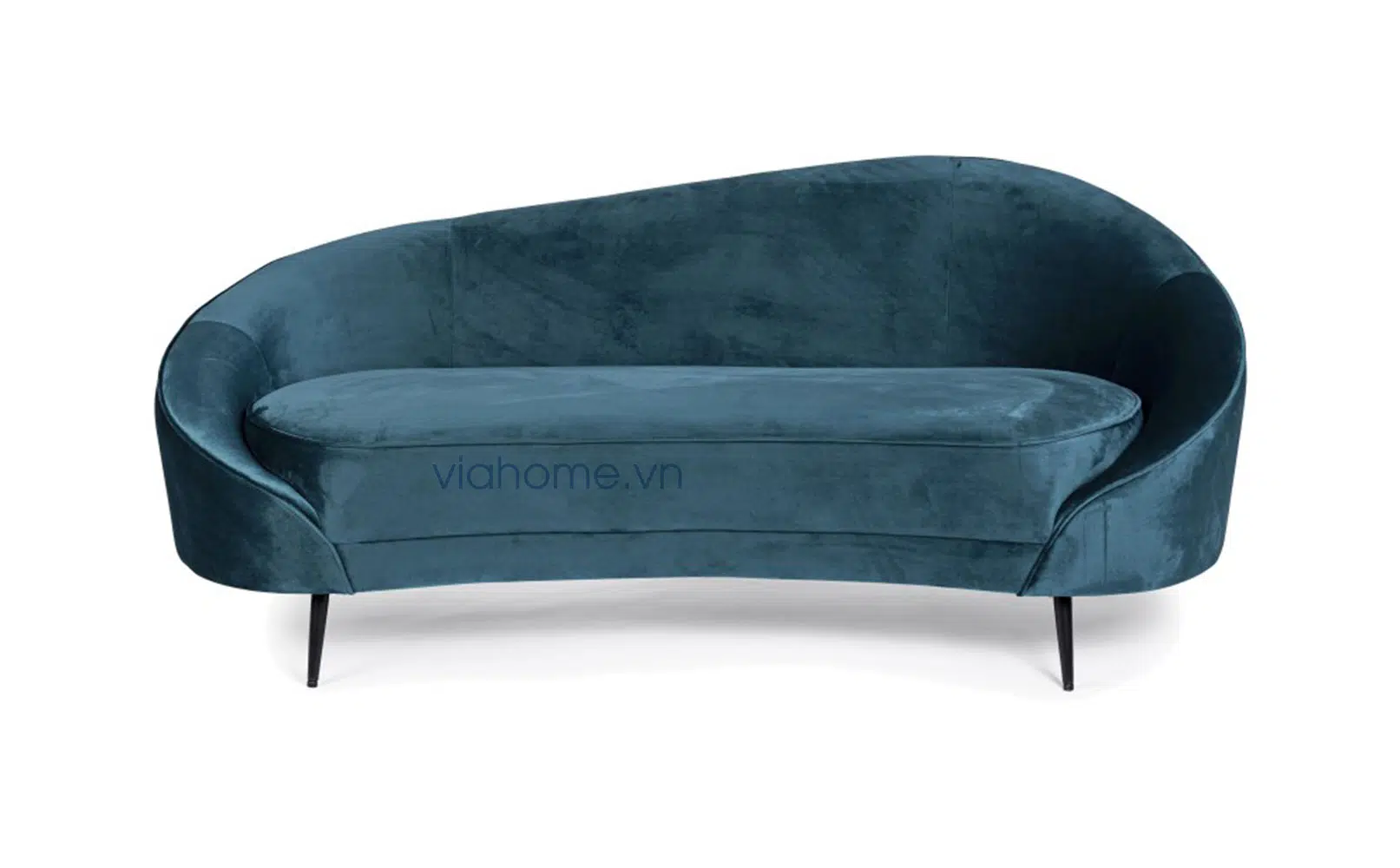Sofa Cong 2 Chỗ Màu Xanh