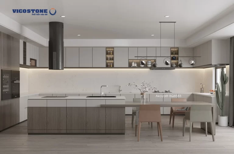 Đá Vicostone Akoya® Bq8583 Trong Không Gian Nội Thất