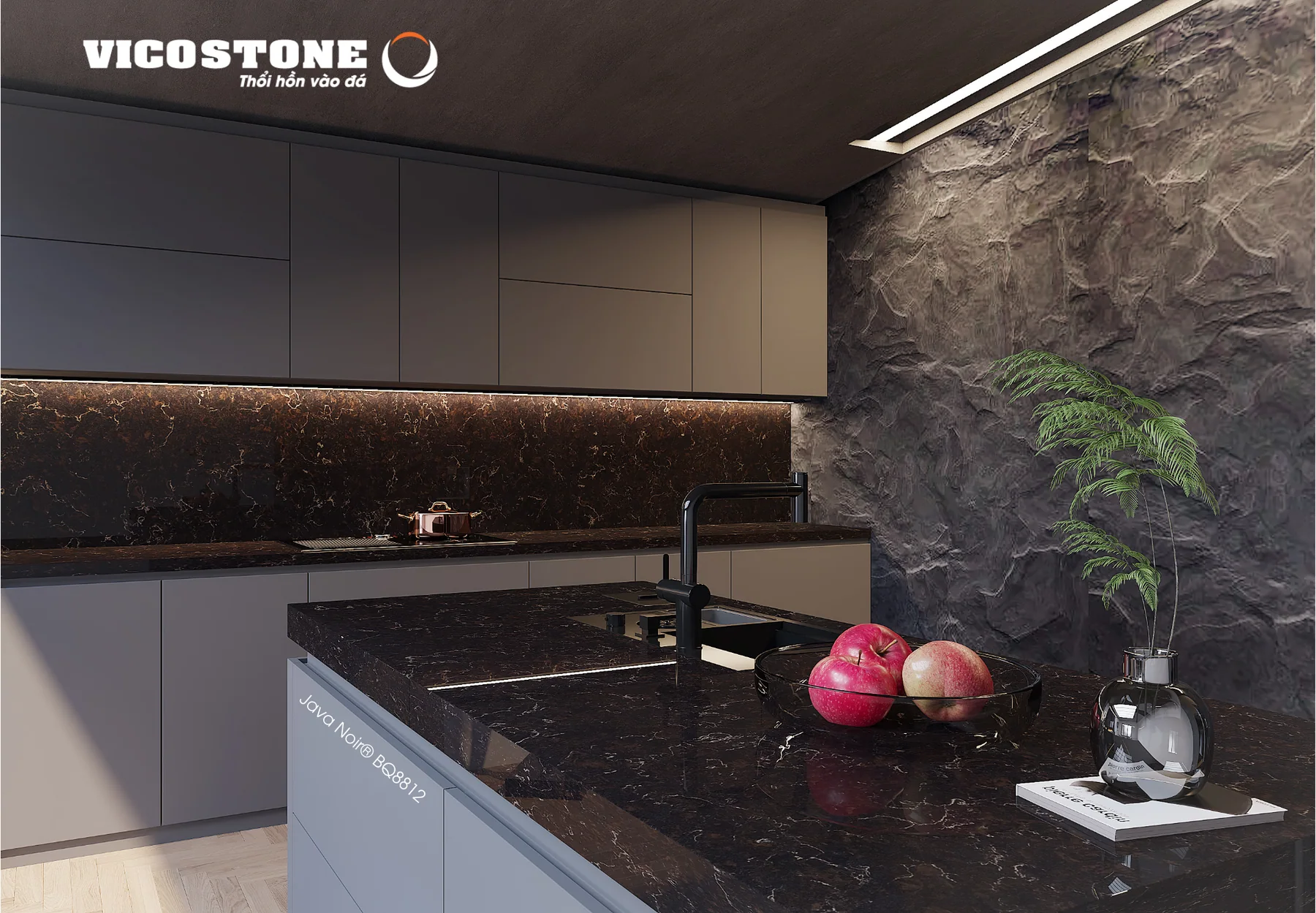 Đá Vicostone Java Noir® BQ8812 – Ảnh ứng dụng 05