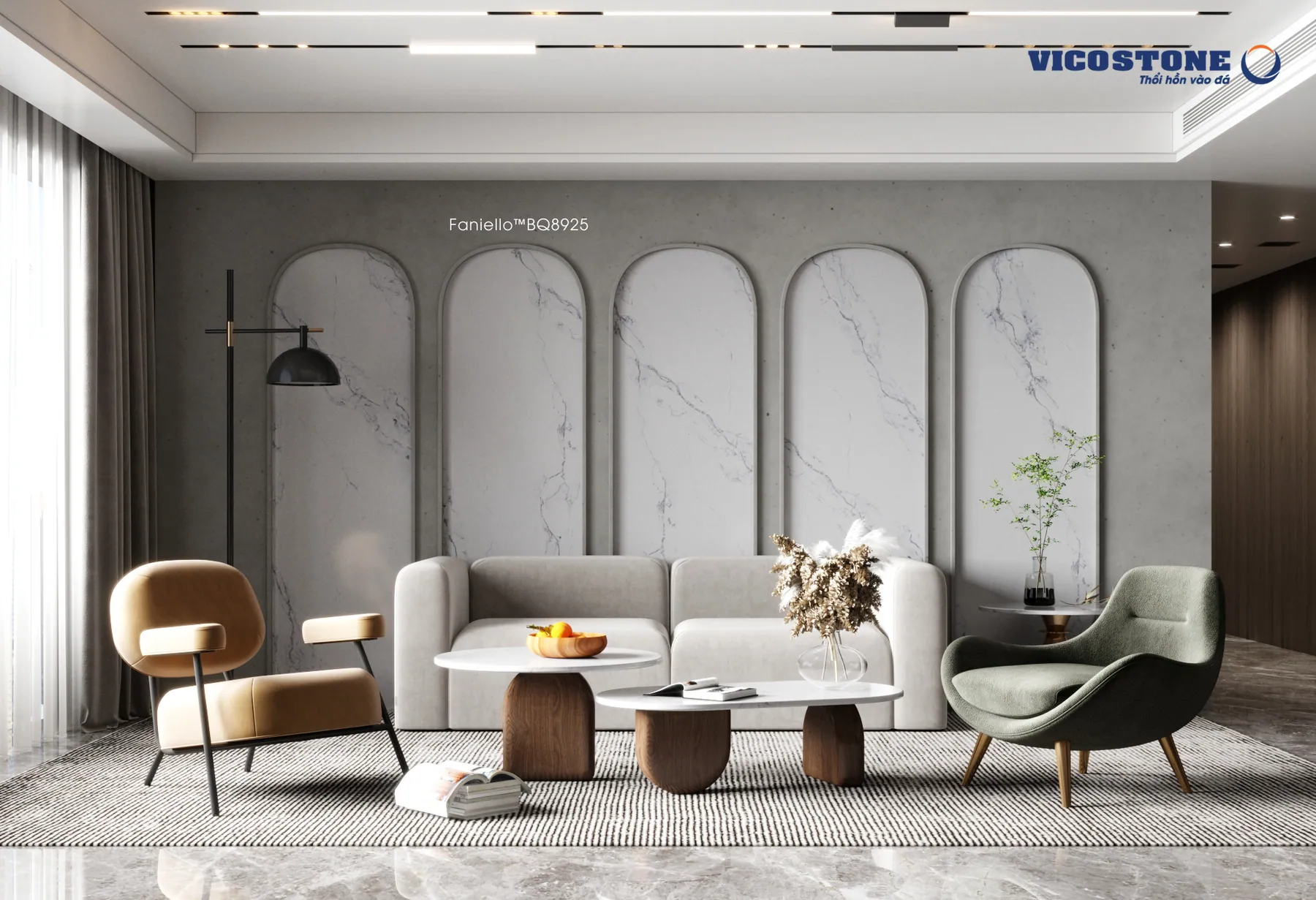 Ứng dụng đá Vicostone Faniello™ BQ8925