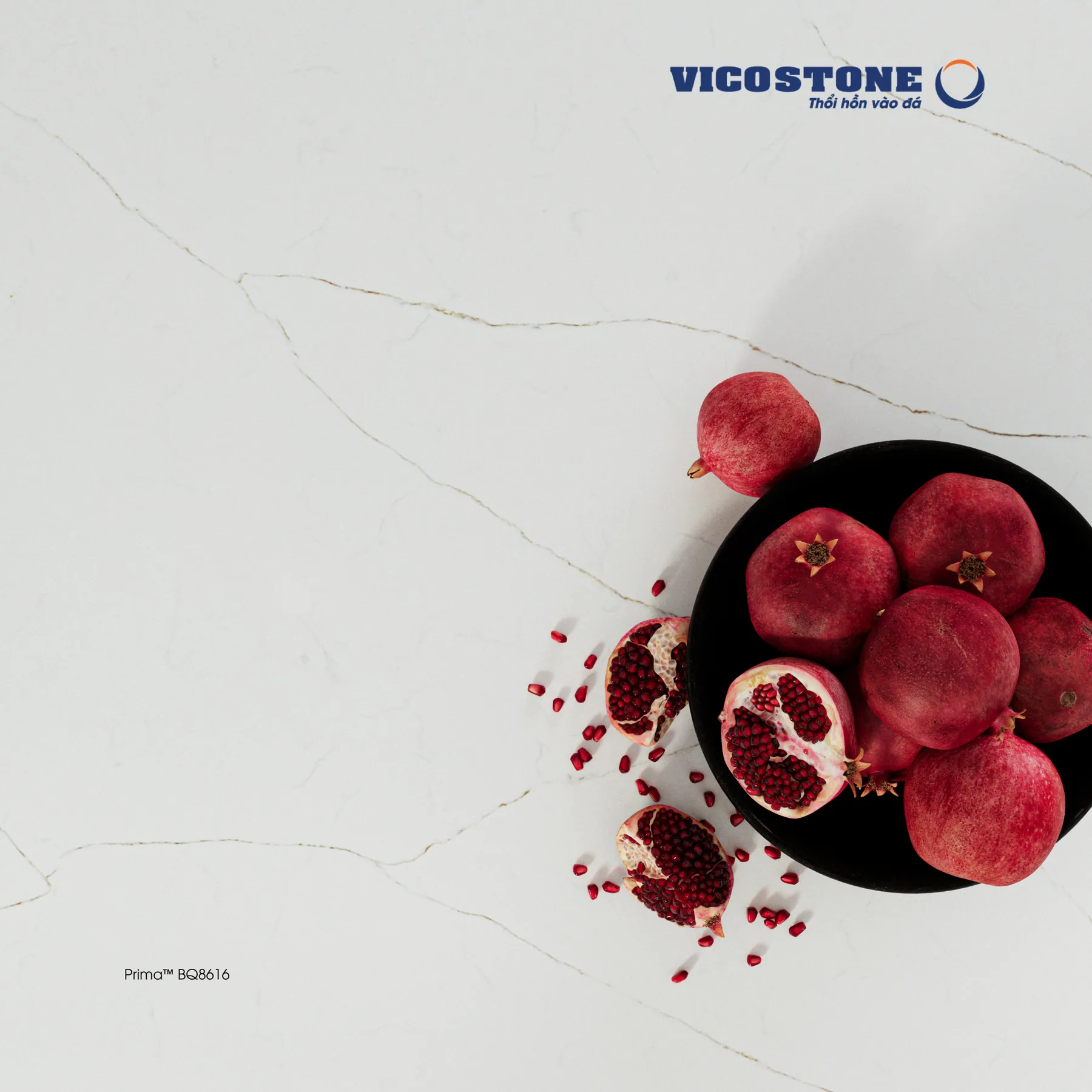 Đá Vicostone Prima™ BQ8616 ứng dụng trong không gian nội thất