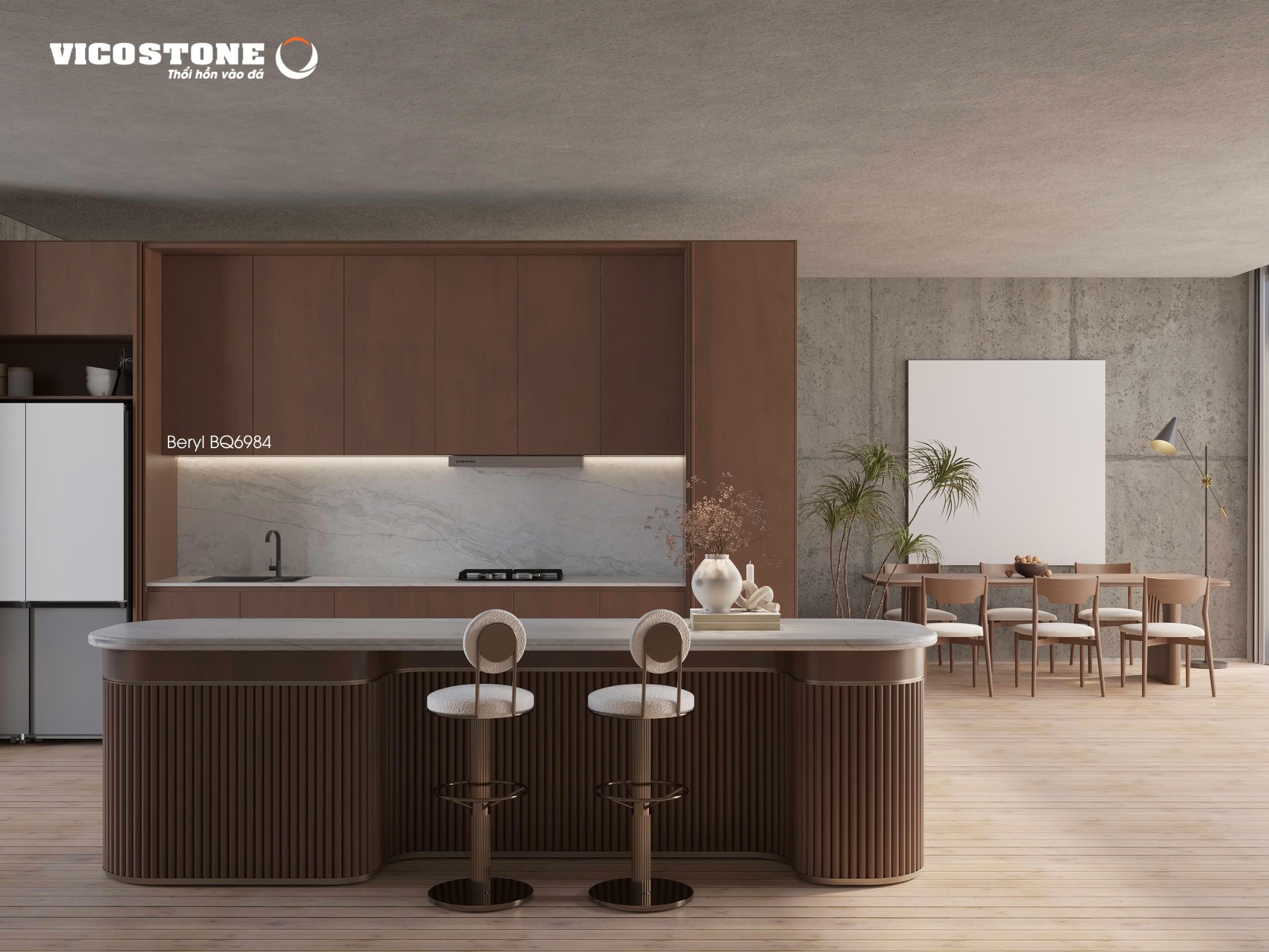 Đá Vicostone Beryl™ Bq6984 Chính Hãng Tại Viahome Đá Vicostone Beryl™ Bq6984 Chính Hãng Tại Viahome