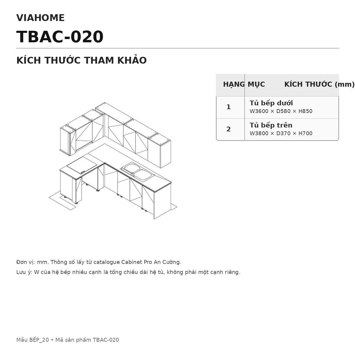 Sơ Đồ Và Kích Thước Tham Khảo Tbac-020
