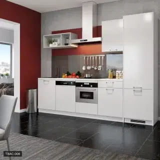 Tủ Bếp Chữ I Màu Trắng An Cường Tbac-006