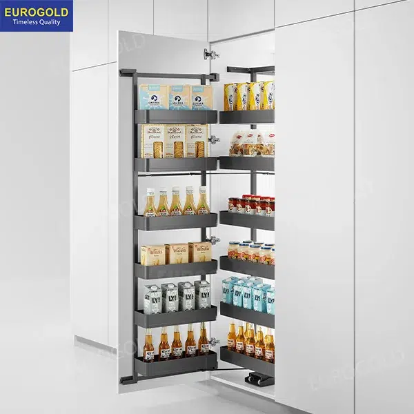 Tủ Kho 6 Tầng Cánh Mở Nhôm Anode Eurogold Màu Ghi Đậm
