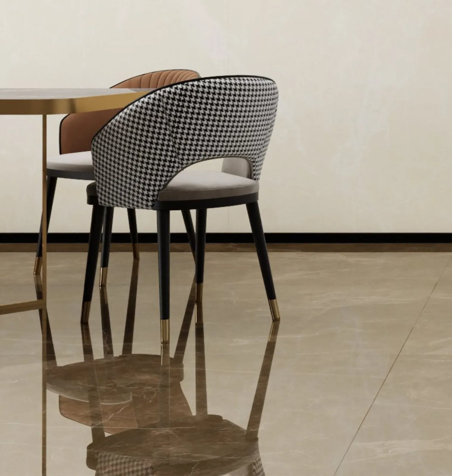 Không gian hoàn thiện bằng đá nung kết Vasta Stone Armani – mặt bàn bếp, đảo bếp, ốp tường