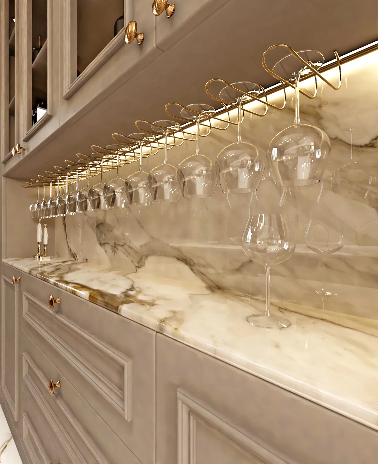 Không Gian Hoàn Thiện Bằng Đá Nung Kết Vasta Stone Calacatta Borghini