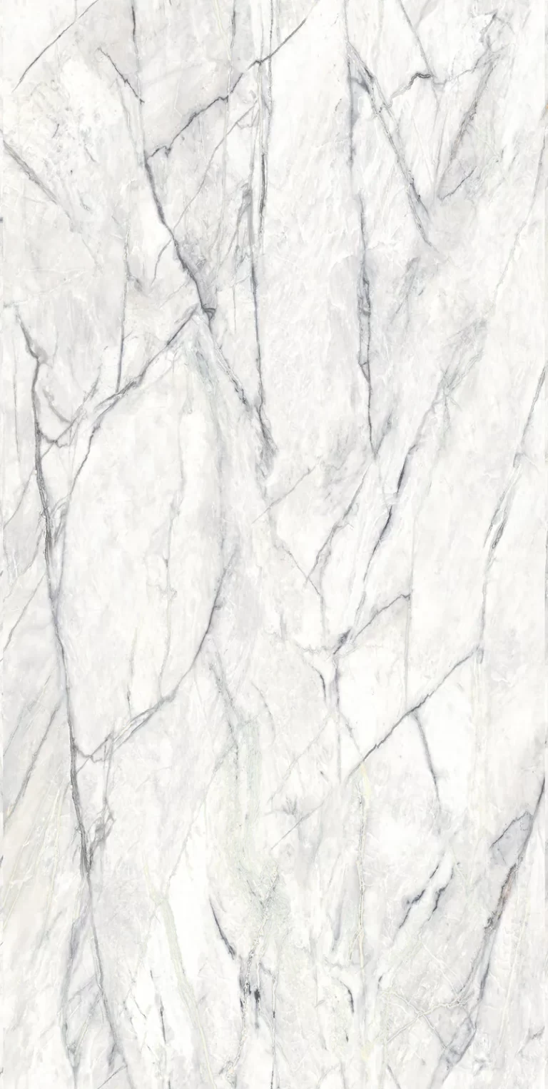 Mẫu Đá Nung Kết Vasta Stone Calacatta Green Tông Trắng Vân Xanh Lá, Khổ 160X320 Cm, Dày 6 Mm | 12 Mm | 20 Mm