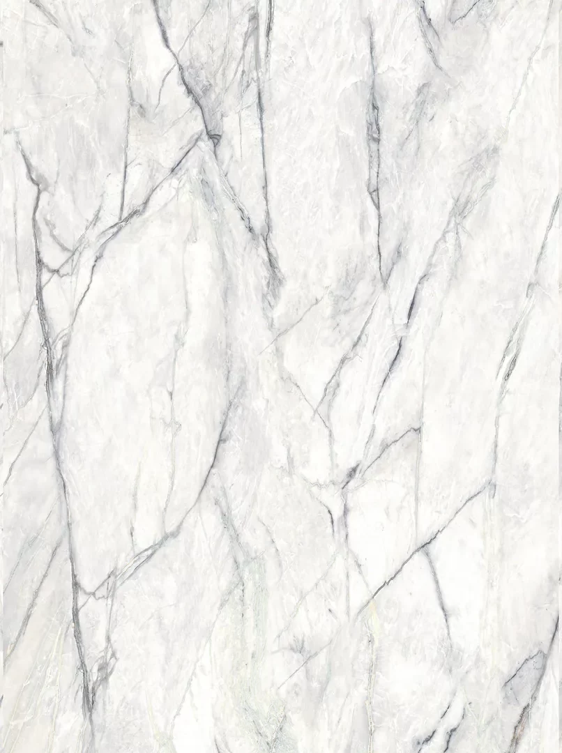 Mẫu đá nung kết Vasta Stone Calacatta Green tông trắng vân xanh lá, khổ 160x320 cm, dày 6 mm | 12 mm | 20 mm