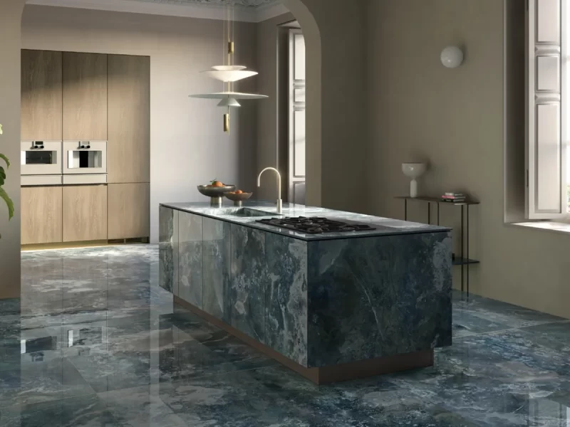 Không Gian Hoàn Thiện Bằng Đá Nung Kết Vasta Stone Cosmic – Mặt Bàn Bếp, Đảo Bếp, Ốp Tường