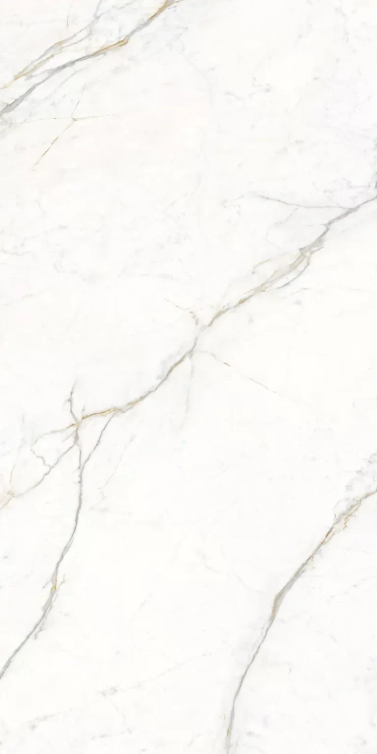 Mẫu Đá Nung Kết Vasta Stone Gold Cascabel Tông Vàng Nhạt Vân Vàng Xám, Khổ 160X320 Cm, Dày 12 Mm | 20 Mm