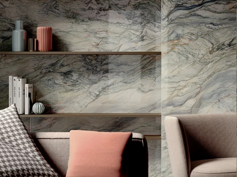 Không Gian Hoàn Thiện Bằng Đá Nung Kết Vasta Stone Grande Marble – Mặt Bàn Bếp, Đảo Bếp, Ốp Tường