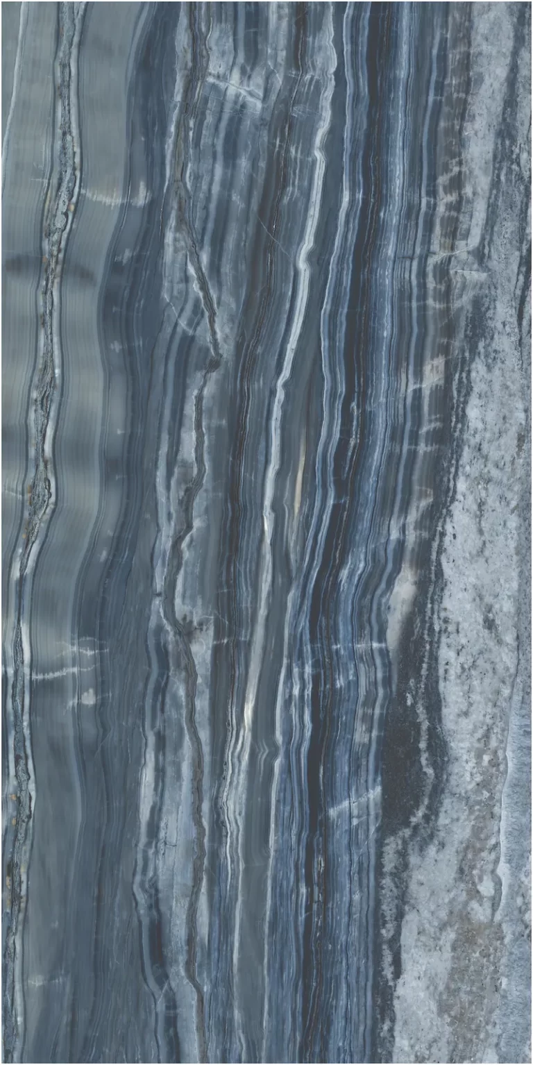 Mẫu Đá Nung Kết Vasta Stone Iceland Tông Tương Phản Mạnh, Khổ 160X320 Cm, Dày 6 Mm | 12 Mm | 20 Mm