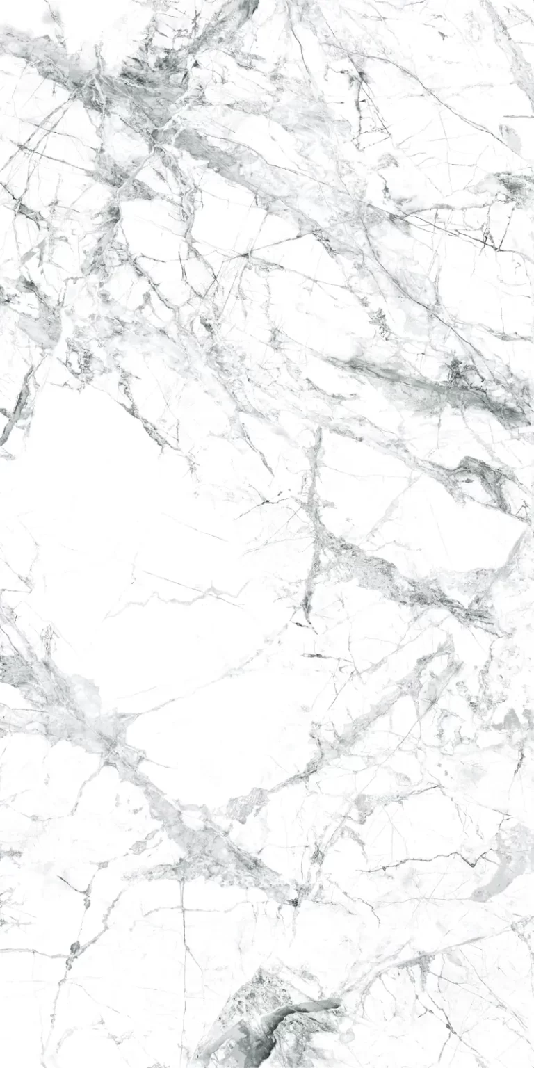 Mẫu Đá Nung Kết Vasta Stone Invisible Light Tông Trắng Vân Xám Xanh, Khổ 160X320 Cm, Dày 15 Mm