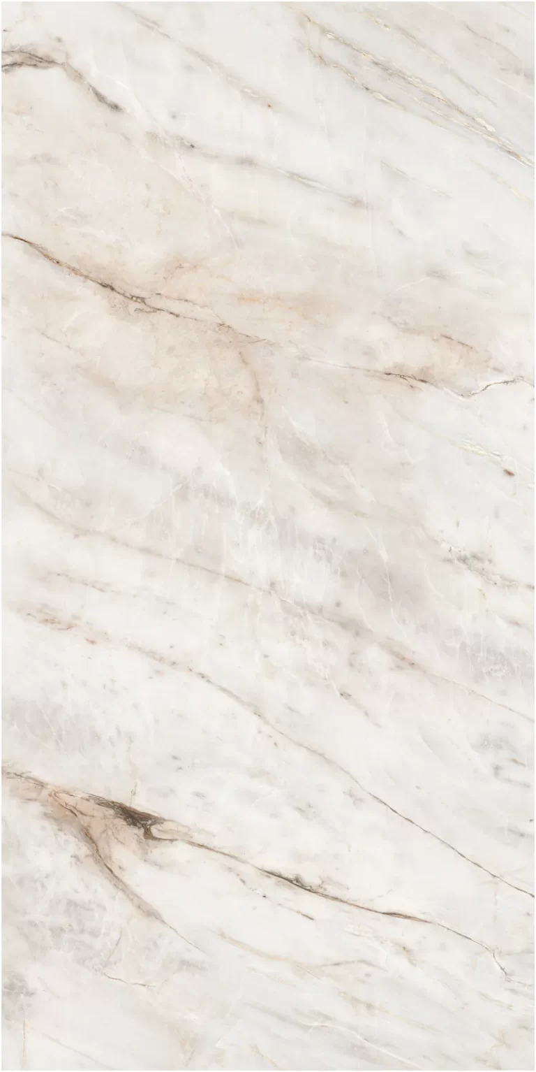 Mẫu Đá Nung Kết Vasta Stone Monte Bianco Tông Trắng Sáng, Khổ 160X320 Cm, Dày 6 Mm | 12 Mm | 20 Mm