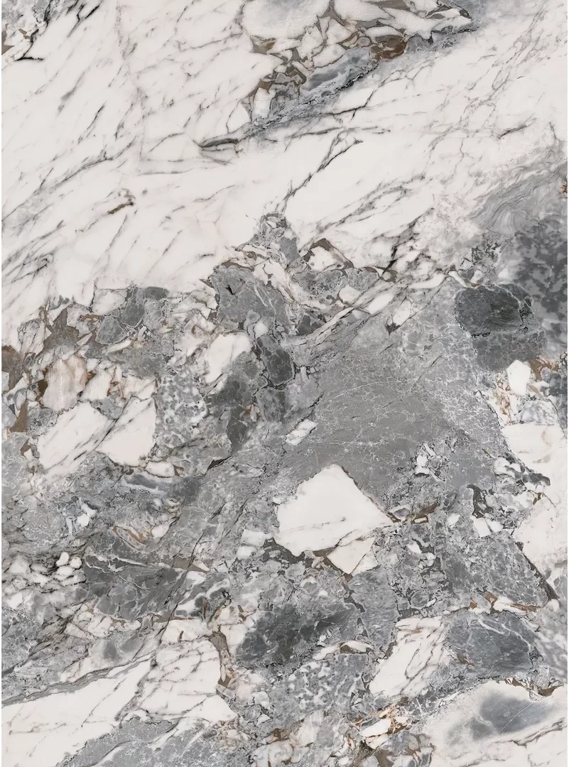 Mẫu đá nung kết Vasta Stone Pacista tông xám đậm pha nâu, khổ 160x320 cm, dày 6 mm | 12 mm | 20 mm