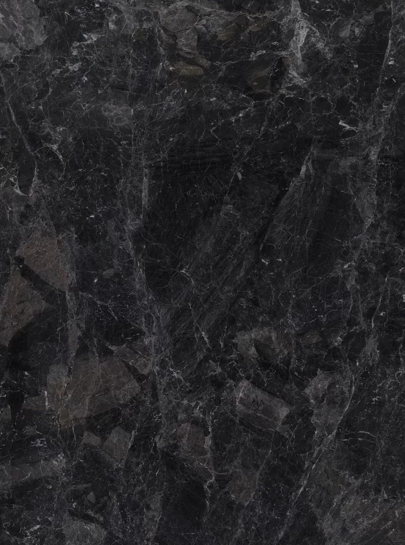 Mẫu đá nung kết Vasta Stone Saint Laurent tông đen xám vân dày, khổ 160x320 cm, dày 15 mm