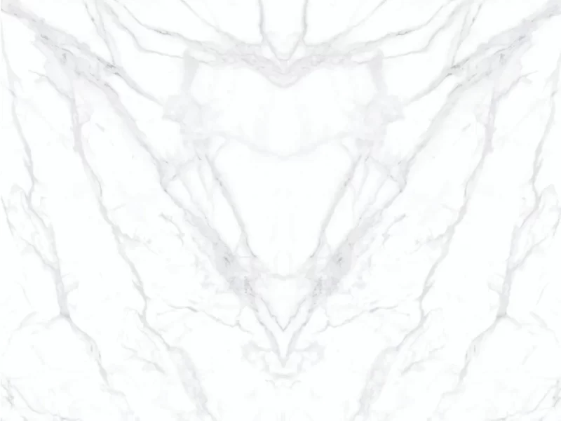2 Tấm Đá Nung Kết Vasta Stone Statuario Light Ghép Bộ Liền Vân, Dùng Cho Mảng Tường Và Đảo Bếp Khổ Lớn
