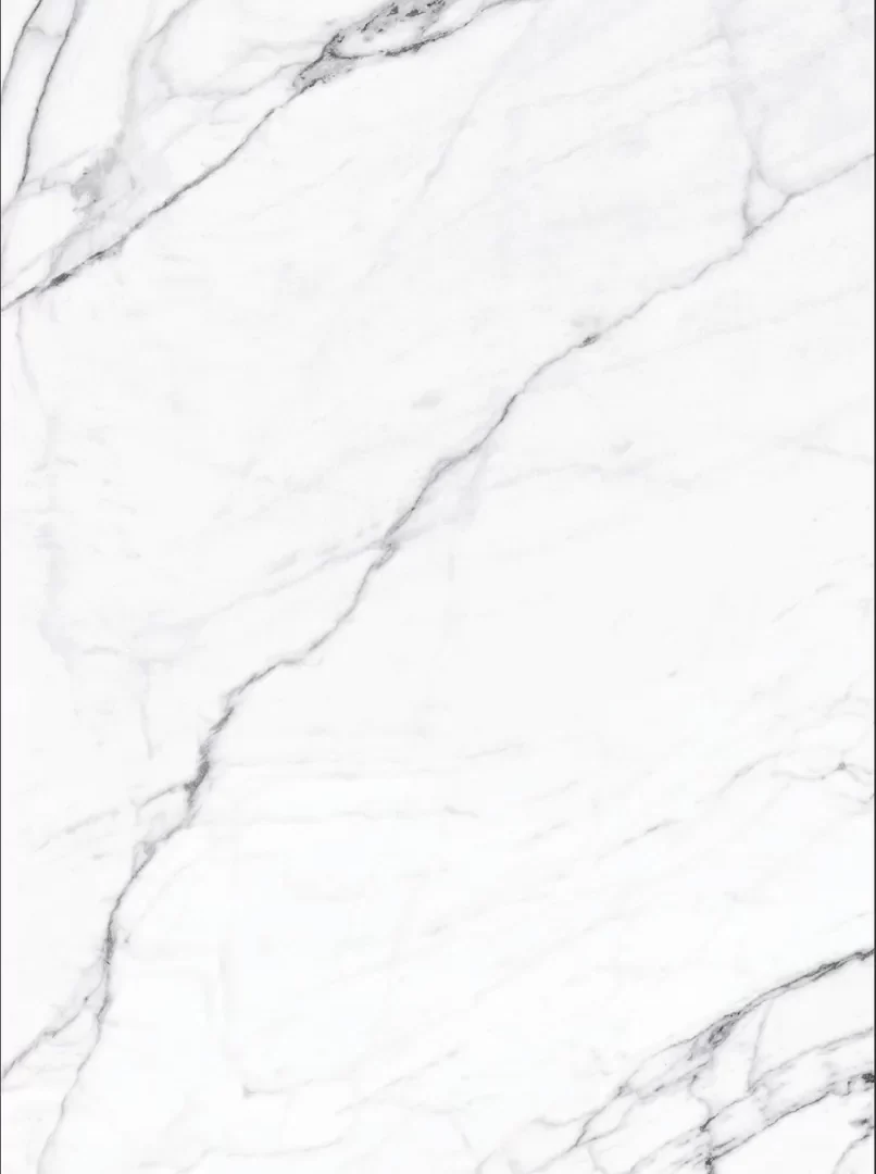Mẫu đá nung kết Vasta Stone Statuario tông trắng vân xám rõ, khổ 160x320 cm, dày 6 mm | 12 mm | 20 mm