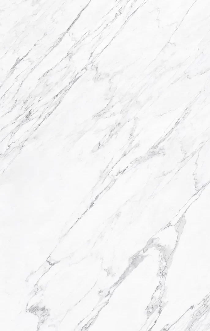 Mẫu đá nung kết Vasta Stone Statuary Bianco tông trắng vân đậm, khổ 120x280 cm | 160x320 cm, dày 9 mm | 15 mm