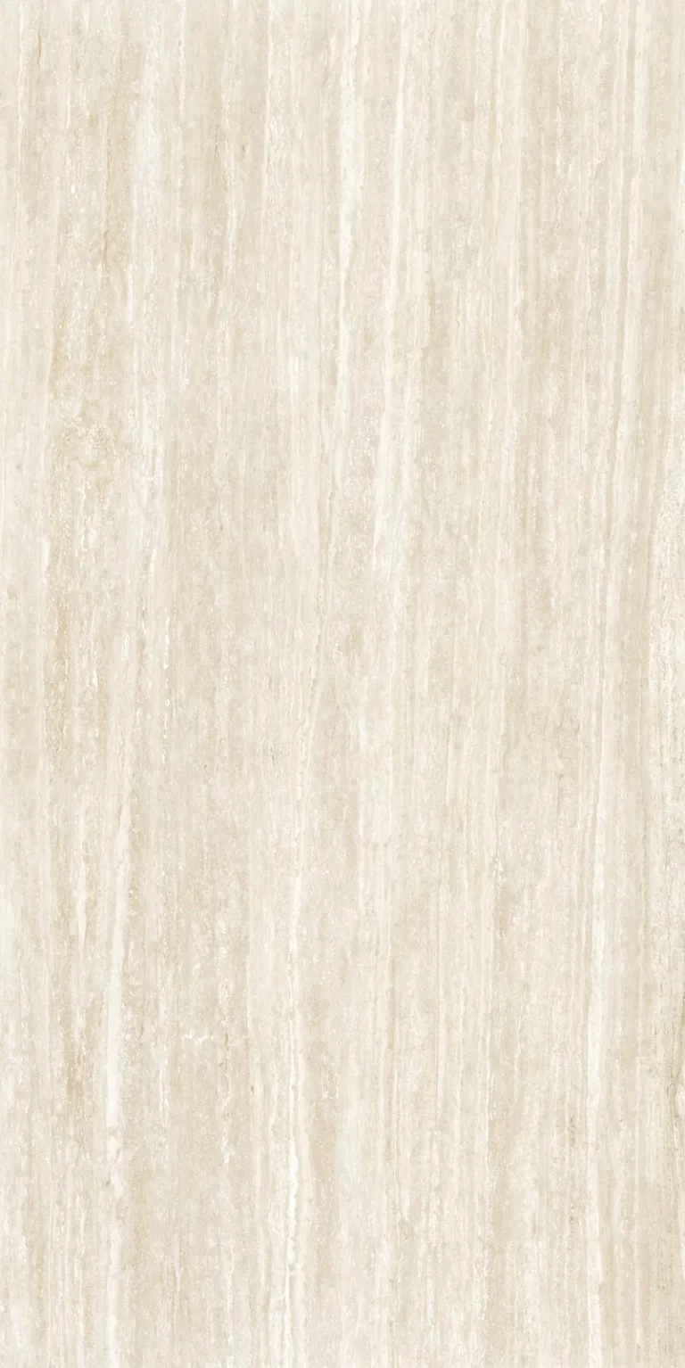 Mẫu Đá Nung Kết Vasta Stone Travertino Sabbia Tông Be Vàng Nhạt, Khổ 160X320 Cm, Dày 15 Mm